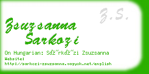 zsuzsanna sarkozi business card